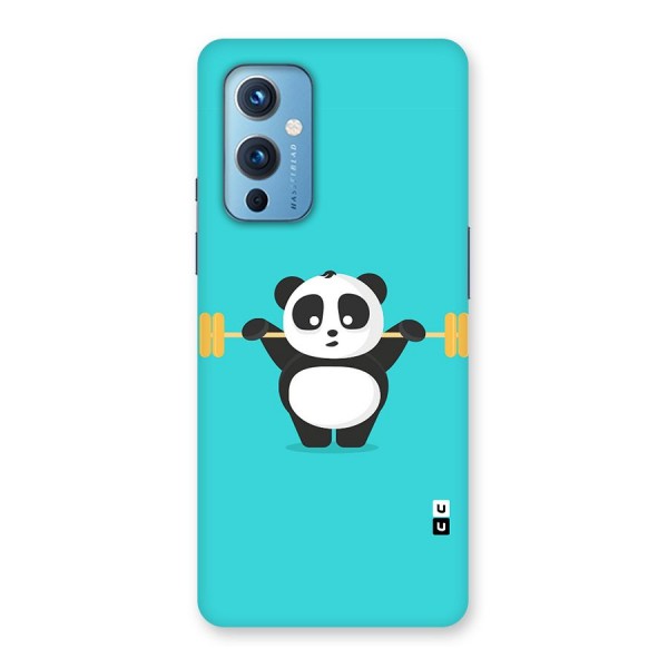 Cute Weightlifting Panda Back Case for OnePlus 9