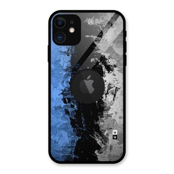 Dark Art Glass Back Case for iPhone 11 Logo Cut