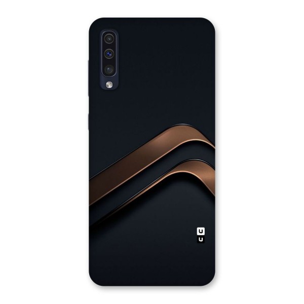 Dark Gold Stripes Back Case for Galaxy A50s