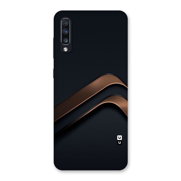 Dark Gold Stripes Back Case for Galaxy A70