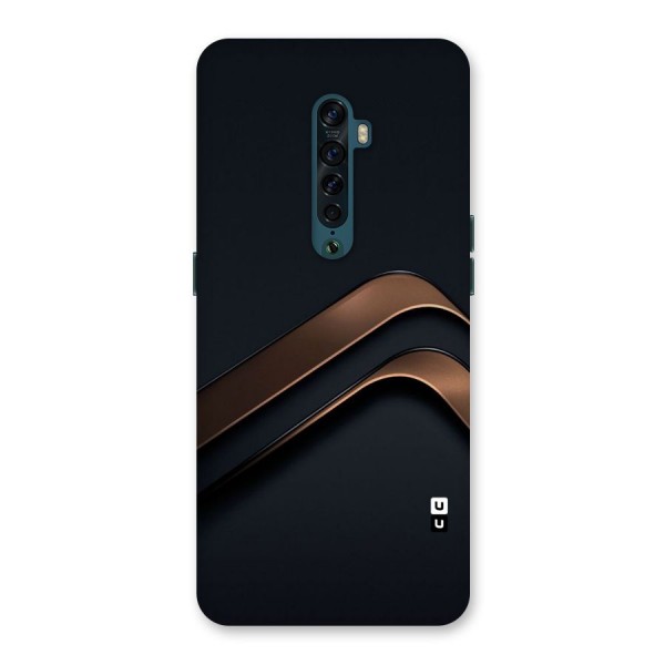 Dark Gold Stripes Back Case for Oppo Reno2