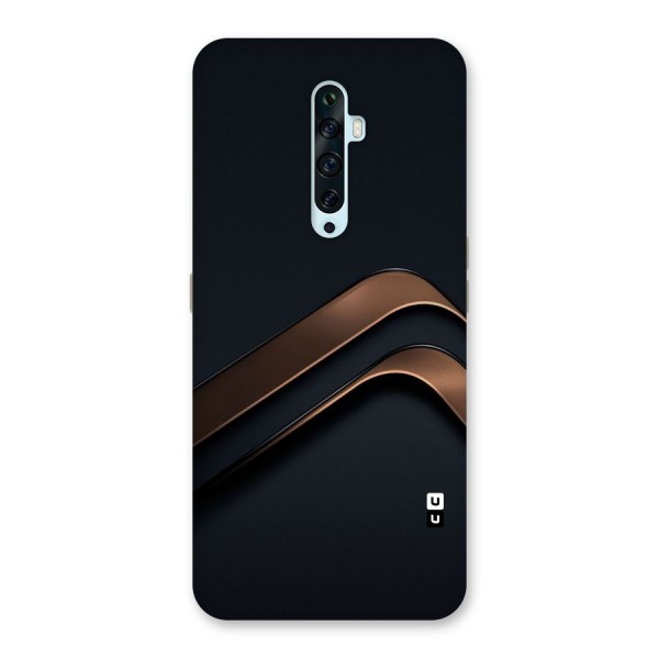 Dark Gold Stripes Back Case for Oppo Reno2 F