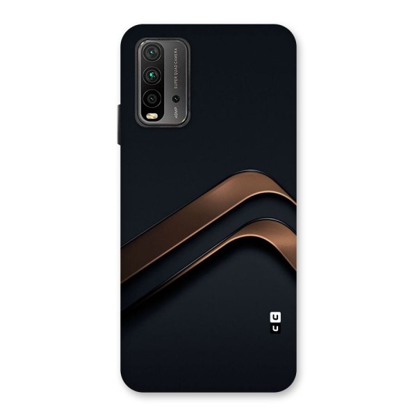 Dark Gold Stripes Back Case for Redmi 9 Power