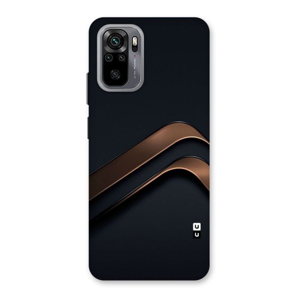 Dark Gold Stripes Back Case for Redmi Note 10