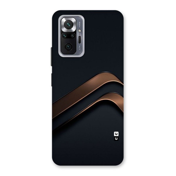 Dark Gold Stripes Back Case for Redmi Note 10 Pro