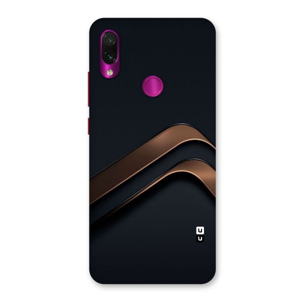 Dark Gold Stripes Back Case for Redmi Note 7 Pro