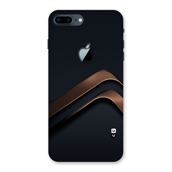 Dark Gold Stripes Back Case for iPhone 7 Plus Apple Cut