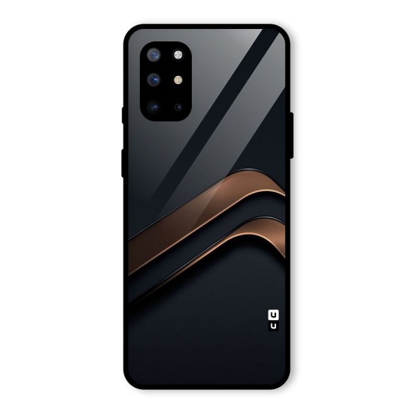 Dark Gold Stripes Glass Back Case for OnePlus 8T