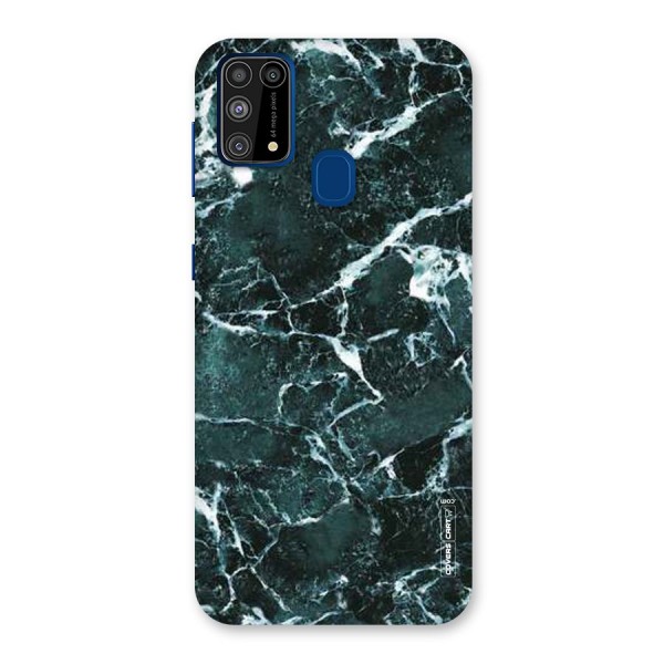 Dark Green Marble Back Case for Galaxy F41