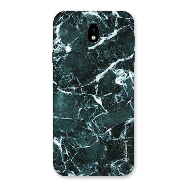 Dark Green Marble Back Case for Galaxy J7 Pro