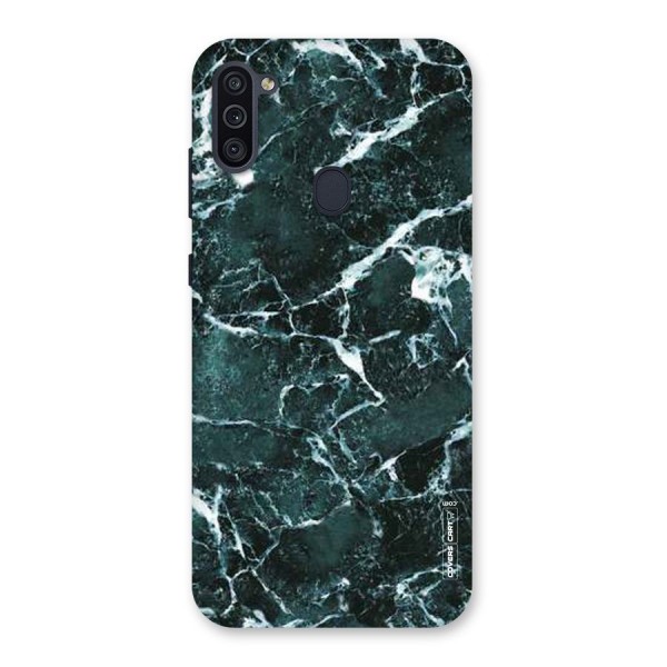 Dark Green Marble Back Case for Galaxy M11
