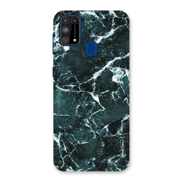 Dark Green Marble Back Case for Galaxy M31