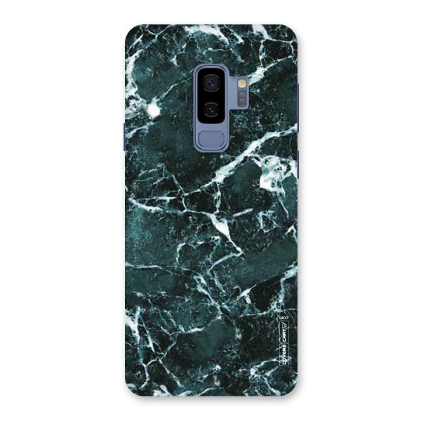 Dark Green Marble Back Case for Galaxy S9 Plus