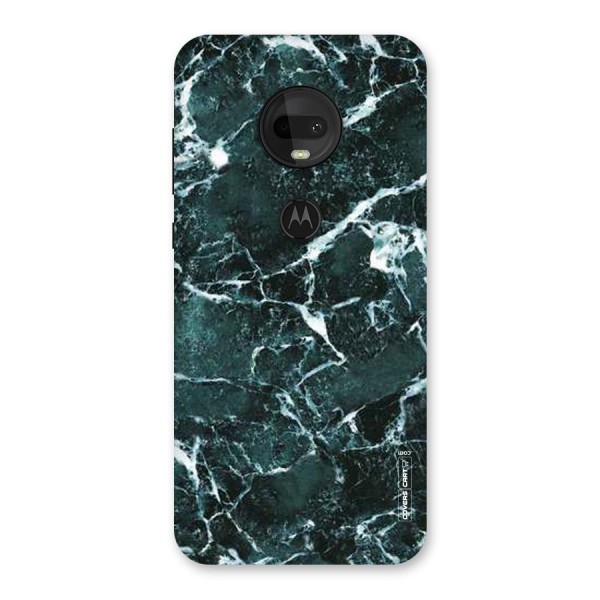 Dark Green Marble Back Case for Moto G7