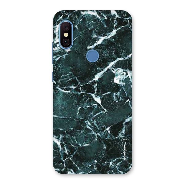 Dark Green Marble Back Case for Redmi Note 6 Pro