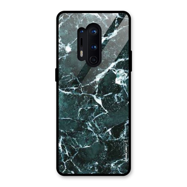 Dark Green Marble Glass Back Case for OnePlus 8 Pro