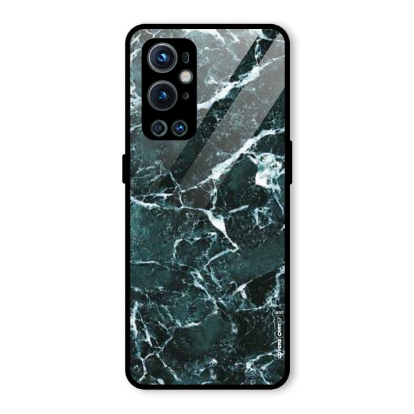 Dark Green Marble Glass Back Case for OnePlus 9 Pro