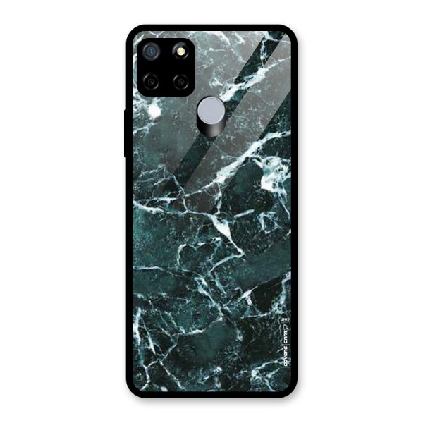 Dark Green Marble Glass Back Case for Realme C12