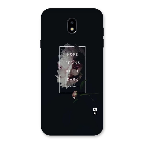 Dark Hope Back Case for Galaxy J7 Pro