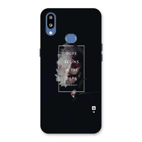 Dark Hope Back Case for Galaxy M01s