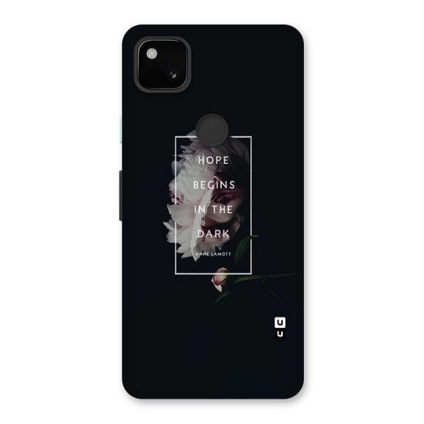 Dark Hope Back Case for Google Pixel 4a