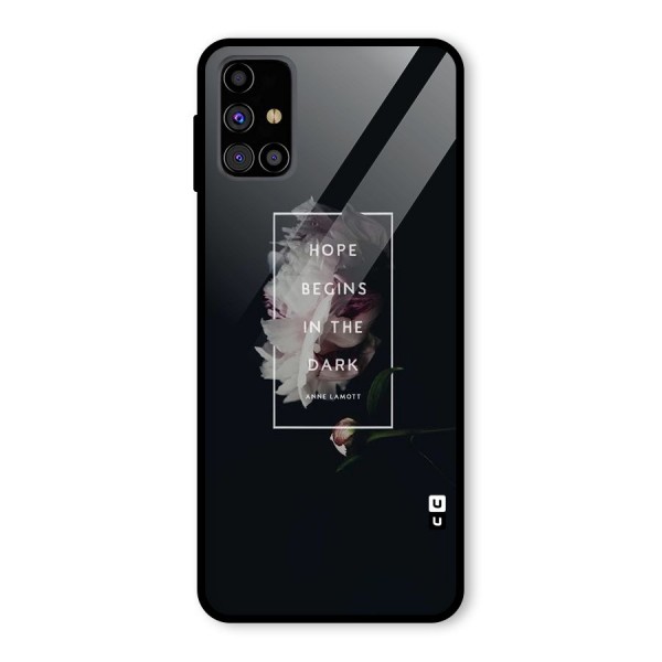 Dark Hope Glass Back Case for Galaxy M31s