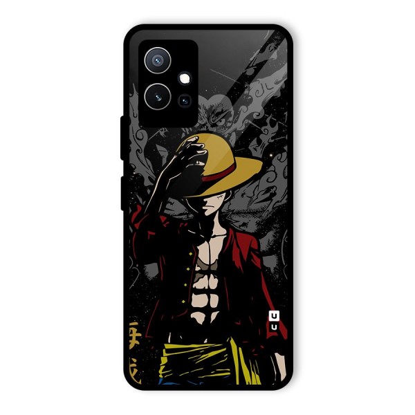 Dark Luffy Art Glass Back Case for Vivo iQOO Z6