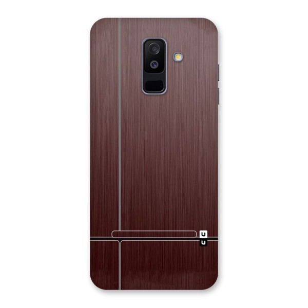 Dark Maroon Classic Design Back Case for Galaxy A6 Plus