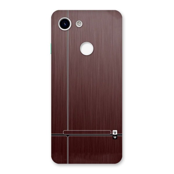 Dark Maroon Classic Design Back Case for Google Pixel 3