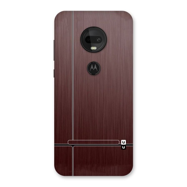 Dark Maroon Classic Design Back Case for Moto G7