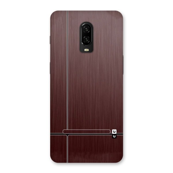 Dark Maroon Classic Design Back Case for OnePlus 6T