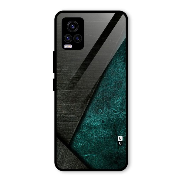 Dark Olive Green Glass Back Case for Vivo V20