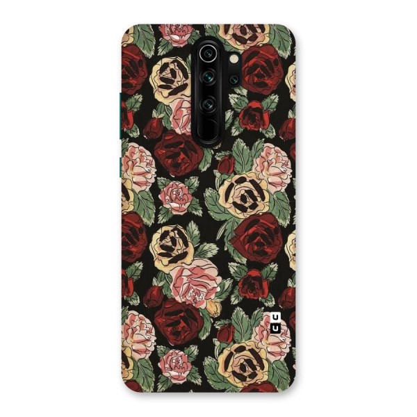 Dark Pastel Flowers Back Case for Redmi Note 8 Pro
