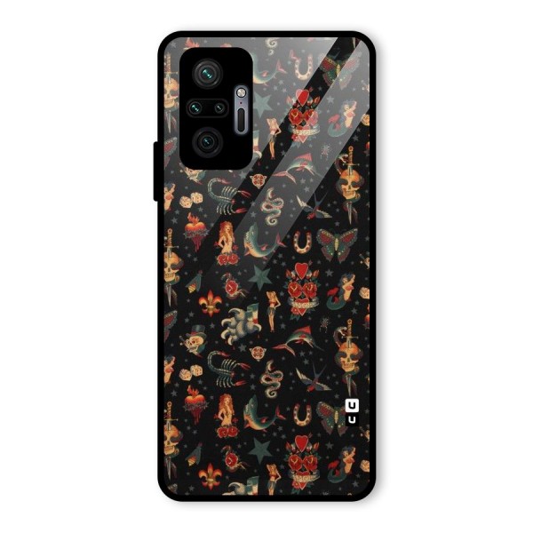 Dark Pattern Glass Back Case for Redmi Note 10 Pro Max
