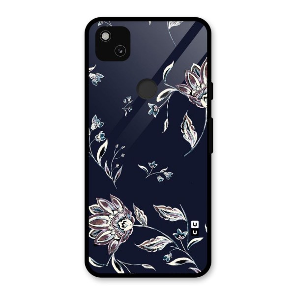 Dark Petals Glass Back Case for Google Pixel 4a