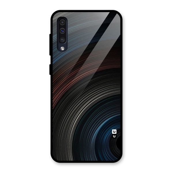 Dark Shade Swirls Glass Back Case for Galaxy A50s