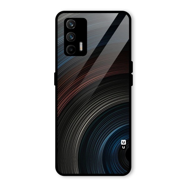 Dark Shade Swirls Glass Back Case for Realme X7 Max