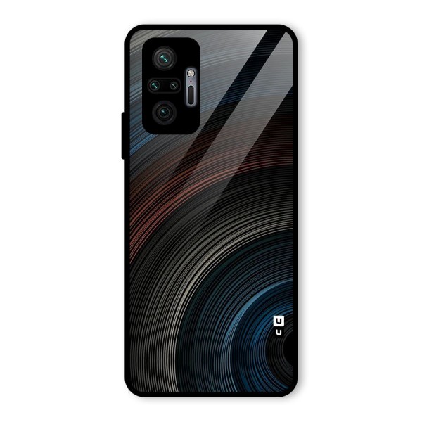 Dark Shade Swirls Glass Back Case for Redmi Note 10 Pro