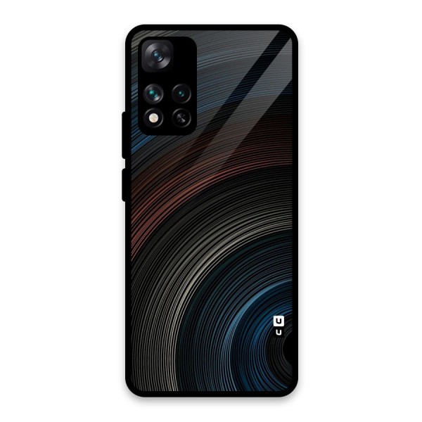 Dark Shade Swirls Glass Back Case for Xiaomi 11i 5G