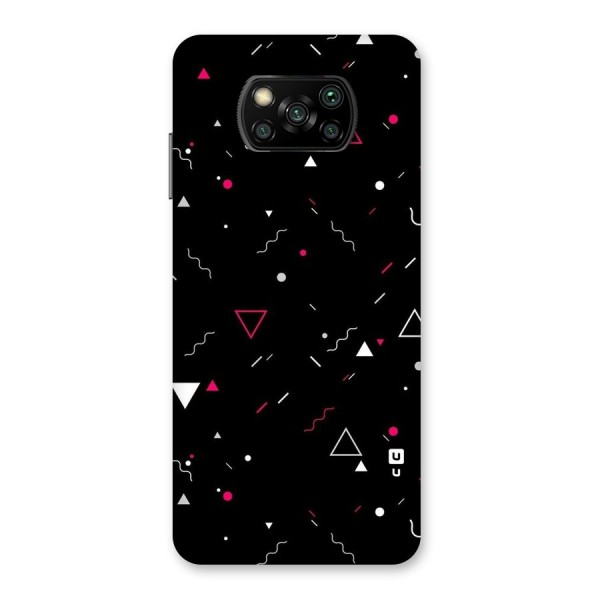 Dark Shapes Design Back Case for Poco X3