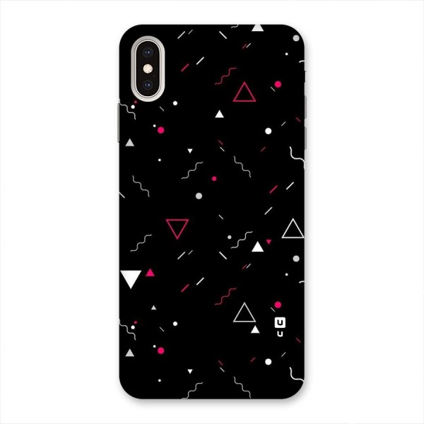 Dark Shapes Design Back Case for iPhone XS Max