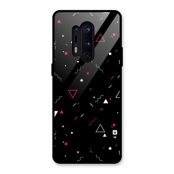 Dark Shapes Design Glass Back Case for OnePlus 8 Pro