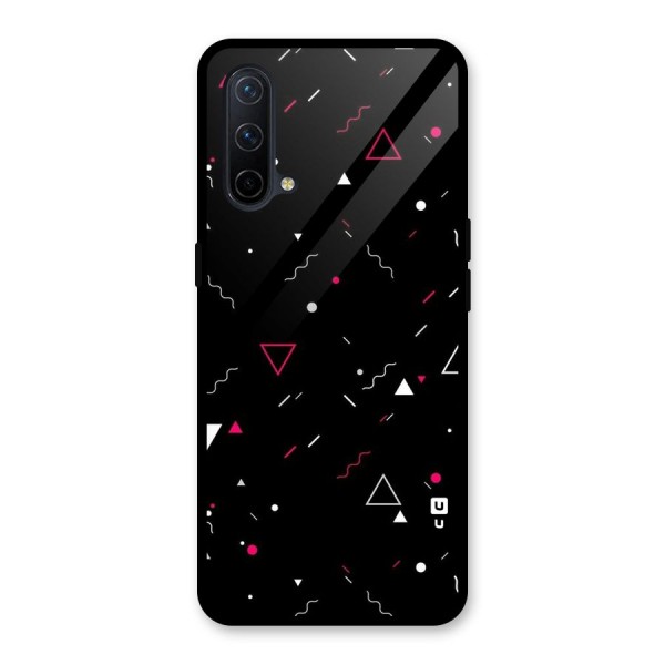 Dark Shapes Design Glass Back Case for OnePlus Nord CE 5G