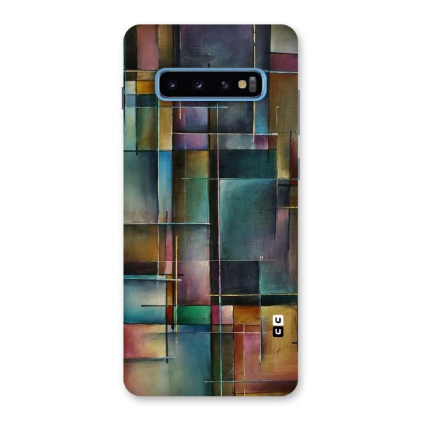 Dark Square Shapes Back Case for Galaxy S10 Plus