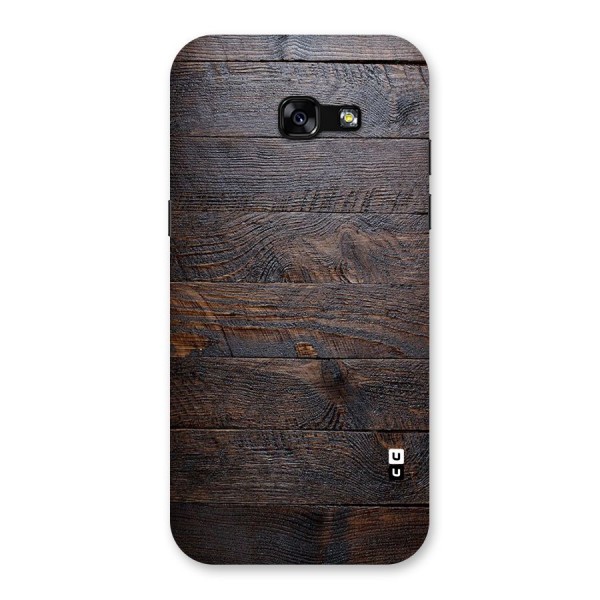 Dark Wood Printed Back Case for Galaxy A5 2017