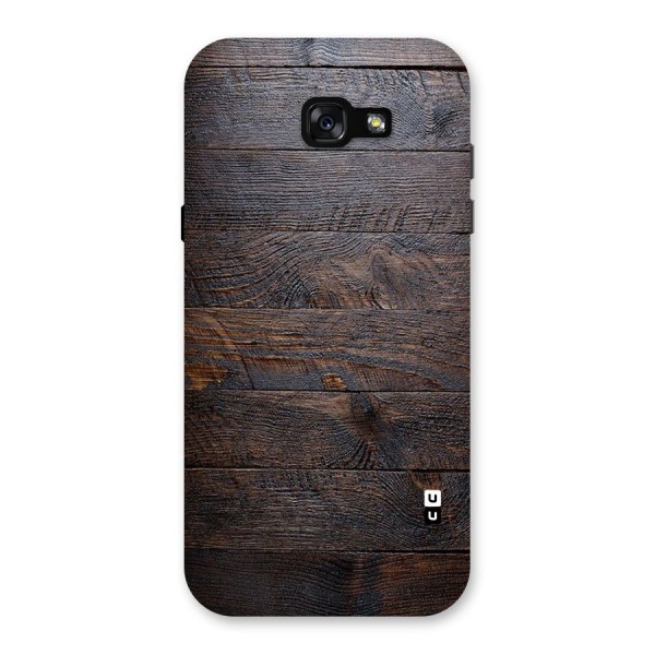 Dark Wood Printed Back Case for Galaxy A7 (2017)