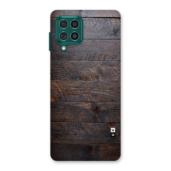 Dark Wood Printed Back Case for Galaxy F62