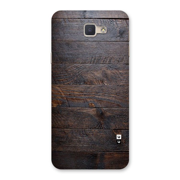 Dark Wood Printed Back Case for Galaxy J5 Prime