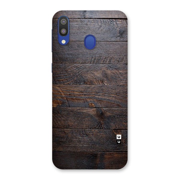Dark Wood Printed Back Case for Galaxy M20