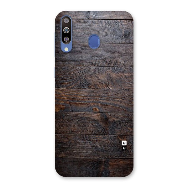 Dark Wood Printed Back Case for Galaxy M30